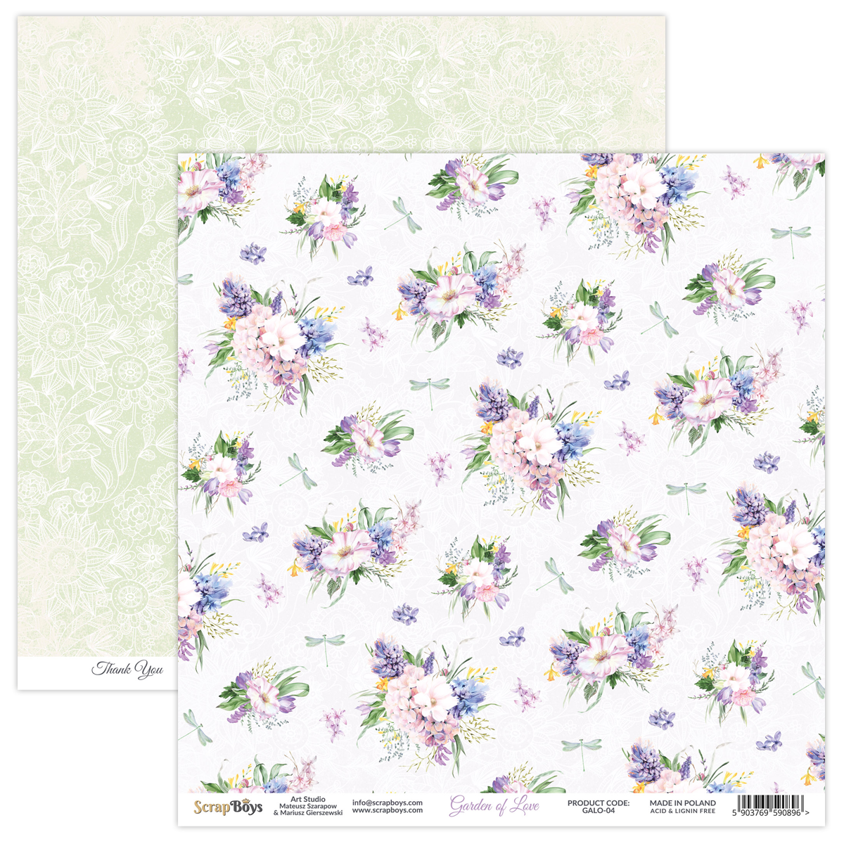 Garden of Love 04 Double Sided 12 x 12 – Miniature Luxuries & Papers